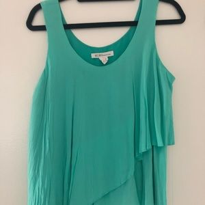 BCBG Womens Teal Tank